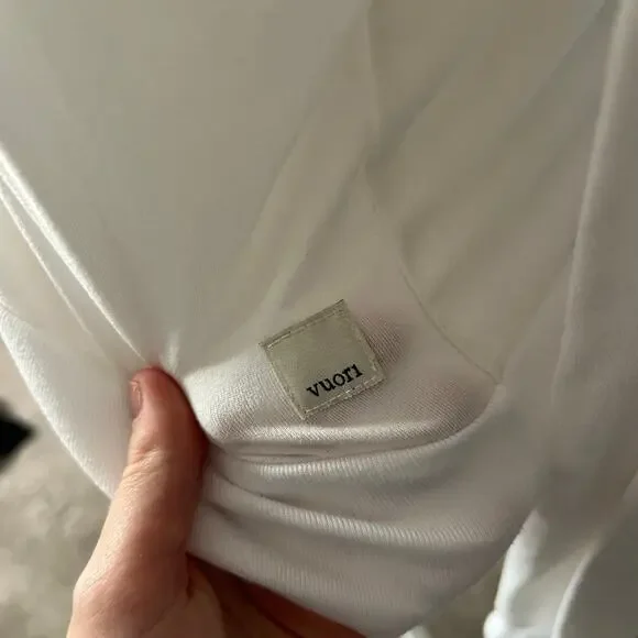 Vuori White Cloud Crewneck Sweatshirt Comfy Soft Loungewear Size Small - Picture 5 of 5